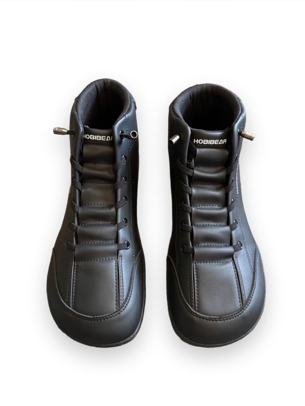 Hobibear Women’s Black High-Top Lace-Up Sneakers